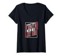 Womens Maroon Red Burgundy It Do Be Like That Maroon Red Burgundy V-Neck T-Shirt