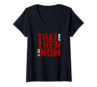 Women's Maroon Red Burgundy This is Now Burgundy Graphic V-Neck T-Shirt