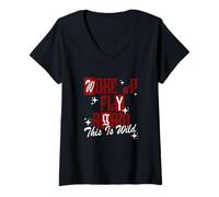 Women's Maroon Red Burgundy Woke Up Fly - It Keeps Happening! V-Neck T-Shirt