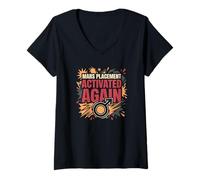 Women's Mars Sign Mars Astrology Mars Placement Red Flag Gift V-Neck T-Shirt