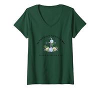 Women's Marthas Vineyard Massachusetts V-Neck T-Shirt, Dark Green, XX-Large