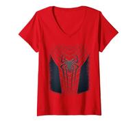 Womens Marvel Amazing Spider-Man No Way Home Costume V-Neck T-Shirt