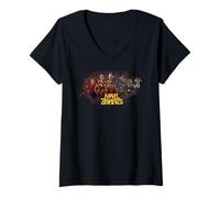 Womens Marvel Animation Marvel Zombies Undead Heroes and Villains V-Neck T-Shirt