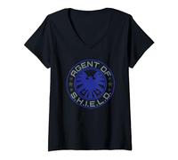 Womens Marvel Avengers Agent Of Shield V-Neck T-Shirt