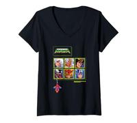 Womens Marvel Cosmic Invasion Game Choose Your Super Hero Retro V-Neck T-Shirt