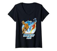 Womens Marvel Fantastic Four Family Trip 2026 Matching Vacation V-Neck T-Shirt