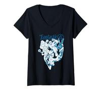 Womens Marvel Fantastic Four: First Steps Retro Illustrated Team V-Neck T-Shirt