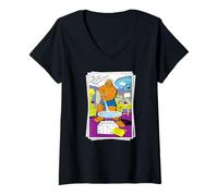 Womens Marvel Fantastic Four The Thing Retro Vintage Photo V-Neck T-Shirt
