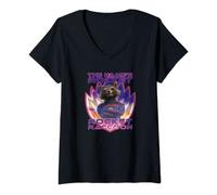 Womens Marvel Guardians of the Galaxy 3 The Name’s Rocket Raccoon V-Neck T-Shirt