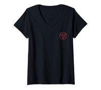 Womens Marvel Iron Man Arc Reactor Emblem V-Neck T-Shirt