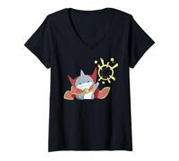 Womens Marvel Jeff The Land Shark in Doctor Strange Costume V-Neck T-Shirt
