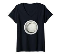 Womens Marvel Moon Knight Logo V-Neck T-Shirt