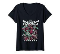 Womens Marvel Rivals Duelist Trend V-Neck T-Shirt
