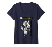 Womens Marvel Studios Thunderbolts Bucky Barnes B&W Comic Cover #2 V-Neck T-Shirt