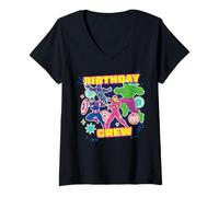 Womens Marvel Super Heroes Avengers "Birthday Crew" Matching Party V-Neck T-Shirt
