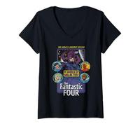 Womens Marvel The Fantastic Four In Search Of Galactus V-Neck T-Shirt