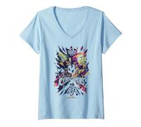 Women's Marvel Thor Ragnarok Contest of Champions V-Neck T-Shirt, Baby Blue, Small