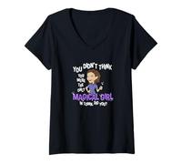 Women's Marvel WandaVision Agatha Harkness Magical Girl V-Neck T-Shirt