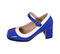 Women's Mary Jane Shoes Block Heel Pumps Platform Strap Pumps Patent Leather Shiny Business Wedding Shoes Party Evening Shoes Elegant Ballet Flats Bridal Shoes Everyday Leisure Office Shoes Date