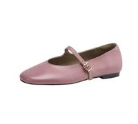Women's Mary Jane Shoes Female Shallow Ballet Shoes for Women Versatile Chic(Purple,5.5UK)
