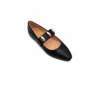 Womens Mary Jane Shoes Ladies Office Work Smart Casual Formal Wedding Ballet Flats Black/Gold UK Size 4
