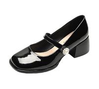 Women's Mary Jane Shoes,Penny Loafers,Women's Dress Shoes Mary Janes,Business Formal Loafers,Shallow Mouth,Simple Design,Casual,Comfortable,for Party,Wedding,Prom,Work Office,Daily Black