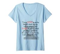 Women's Mary Shelley Frankenstein- Quote Gothic Horror V-Neck T-Shirt