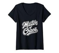 Womens Master of Chaos Operator Mindset for Tactical Professional V-Neck T-Shirt