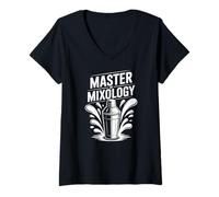 Women's Master of Mixology Bartending Cocktail Skill V-Neck T-Shirt