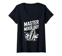 Women's Master of Mixology Bartending Cocktail Skill V-Neck T-Shirt