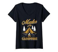 Women's Master of The Campfire V-Neck T-Shirt