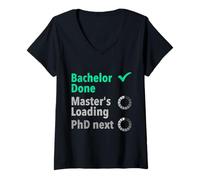Women's Master's Degree Bachelor Done Master Loading Master's V-Neck T-Shirt