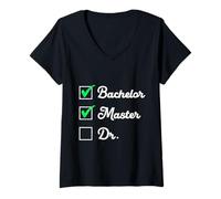 Womens Master's Degree Bachelor Master DR. Master's V-Neck T-Shirt