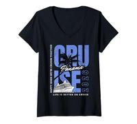 Women's Matching Panama Canal Cruise V-Neck T-Shirt