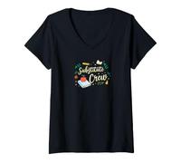 Women's Matching Teacher School Picture Substitute Crew V-Neck T-Shirt