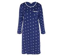 Women's Maternity Printed Floral Nightdress (10-12,Navy)
