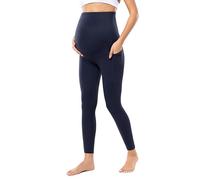 Women's Maternity Workout Nakedlux Leggings with Pockets Over The Belly Pregnancy Soft Activewear Yoga Pants