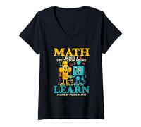 Womens Math is Not A Spectator Sport V-Neck T-Shirt