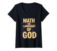 Women's Math The Language of God V-Neck T-Shirt