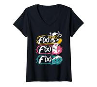 Women's Mathematician Joke Dissipation of the Cow Milk Cheese Math V-Neck T-Shirt