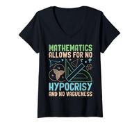 Womens Mathematics Allows For No Hypocrisy And No Vagueness V-Neck T-Shirt