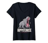 Women's Mathematics Hippotenuse Math Pythagorean Theorem Geometry V-Neck T-Shirt