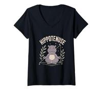 Women's Mathematics Hippotenuse Math Pythagorean Theorem Geometry V-Neck T-Shirt