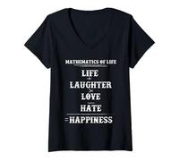 Women's Mathematics of Life Complex Equation Formula Math Lover Fun V-Neck T-Shirt
