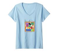 Women's Matisse The Snail Cut-Out Famous Artwork V-Neck T-Shirt