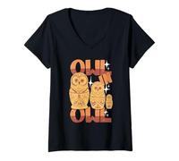 Womens Matryoshka - Owl in Owl - Pun V-Neck T-Shirt
