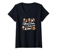 Women's Mattel - Barbie Holidays - Barbie Official Cookie Tester V-Neck T-Shirt