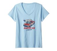 Women's Mattel - Hot Wheels - Hot Wheels American Classic V-Neck T-Shirt