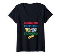 Women's Mattel - UNO - Looking Out for Numero Uno V-Neck T-Shirt