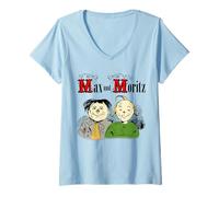 Womens Max and Moritz V-Neck T-Shirt